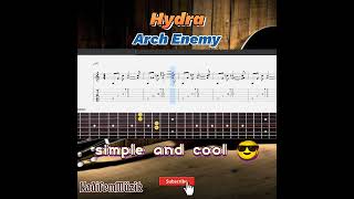 Best part of Arch Enemy-Hydra Easy Electric Guitar Tutorial Tabs