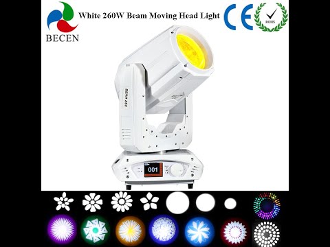 white Color MSD 9R 260W Super Sharp beam moving head light BC-M260