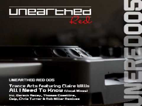Trance Arts ft. Claire Willis - All I Need To Know (Osip Remix) [Unearthed Red]