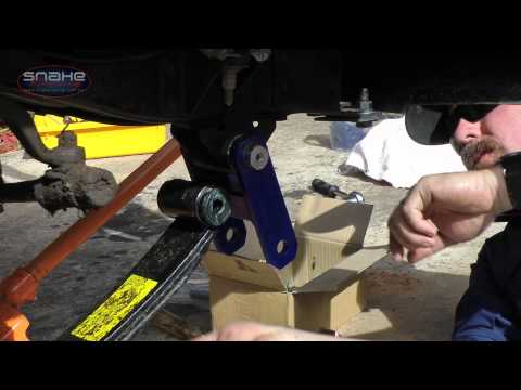How to install Snake Racing Extended Shackles on a 60 Series Cruiser