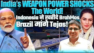 India’s Weapon Power Shocks the World | BrahMos to Indonesia, Tejas to Brazil | Amber Zaidi