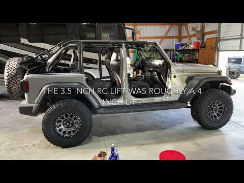 How much lift do you ACTUALLY get from a 3.5 inch Rough Country Jeep lift?