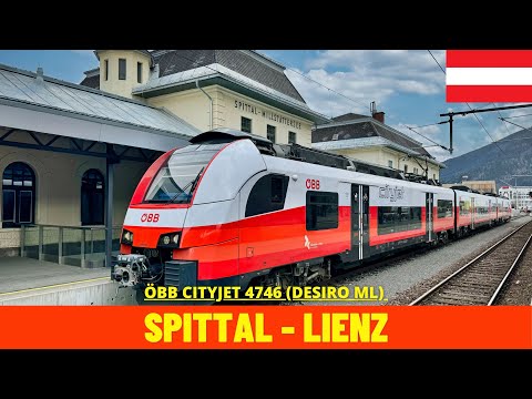 Führerstandsmitfahrt Spittal-Millstättersee - Lienz (Drautalbahn-Österreich) 4K