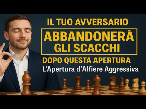 Il tuo avversario ABBANDONERÀ gli scacchi dopo questa apertura | L'Apertura d'Alfiere Aggressiva