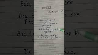 Download lagu Buttons - The pussycat Dolls  #trending #handwrite #lyrics mp3