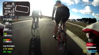 preview picture of video 'Garden Shed Criterium Round 5 - Men's Division 2 Cockpit View'