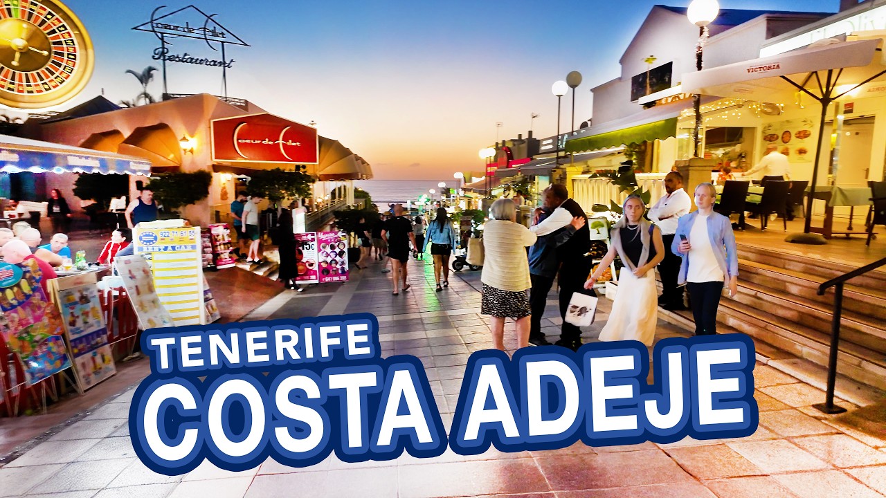 COSTA ADEJE TENERIFE | A Full Tour At Sunset