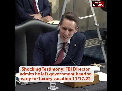 Hawley to Wray vacation: left hearing, I find that absolutely unbelievable and frankly indefensible