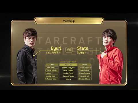 StarCraft 2 — Stats vs ByuN set1 Round4 Match1  StarLeague Gameplay 2016 S1