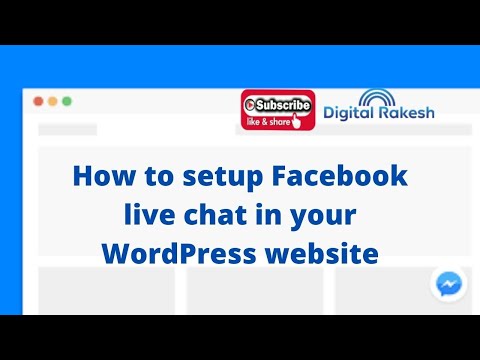 How To Add Facebook Live Chat Plugin for WordPress
