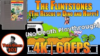 The Flintstones The Rescue of Dino and Hoppy | No Death Playthrough | 4K 60FPS | Video Games 101