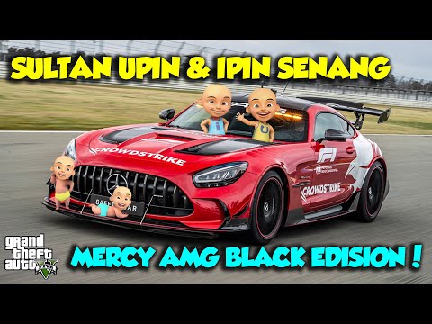 SULTAN UPIN IPIN MOBIL TERKENCANG DUNIA MERCEDES AMG BLACK EDITION - GTA V MOD UPIN & IPIN SPESIAL