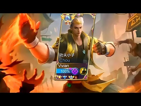 CHOU NEW BEST BUILD 2023 FOR ONESHOT | CHOU BEST MOMENTS | Mobile Legends