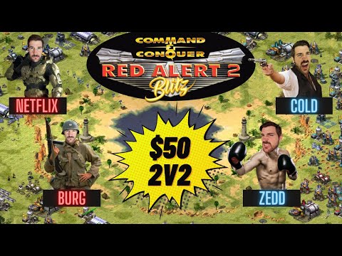 Zedd & Cold vs Burg & Netflix | Pro 2v2 Red Alert 2 Tournament [#6] | "Yuri's Revenge" (April 2022)