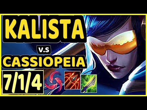 LUGER (KALISTA) vs CASSIOPEIA - 7/1/4 KDA MID CHALLENGER GAMEPLAY - EUW