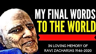 THE SPEECH THAT LEFT THE AUDIENCE IN TEARS | TRIBUTE TO RAVI ZACHARIAS (1946 - 2020)