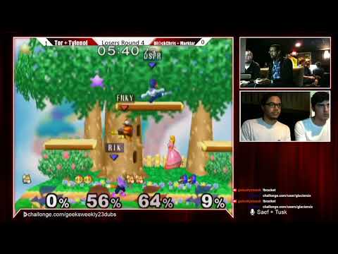 Geeksboro Melee Weekly 23 - Tor + Tylenol vs Bl@ckChris + Marklar