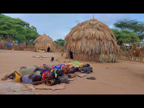 African Village life Morning Routine of Desert Women #cooking for Breakfast