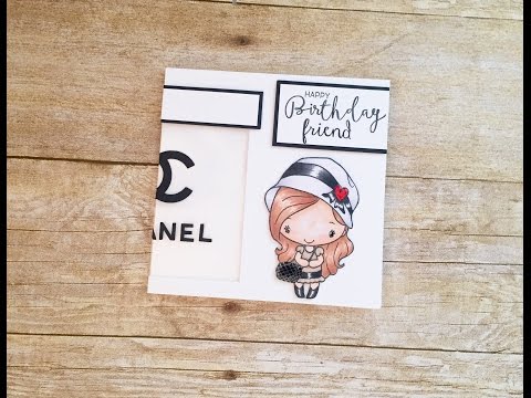 Mon Amie Anya Chanel Inspired Birthday Card