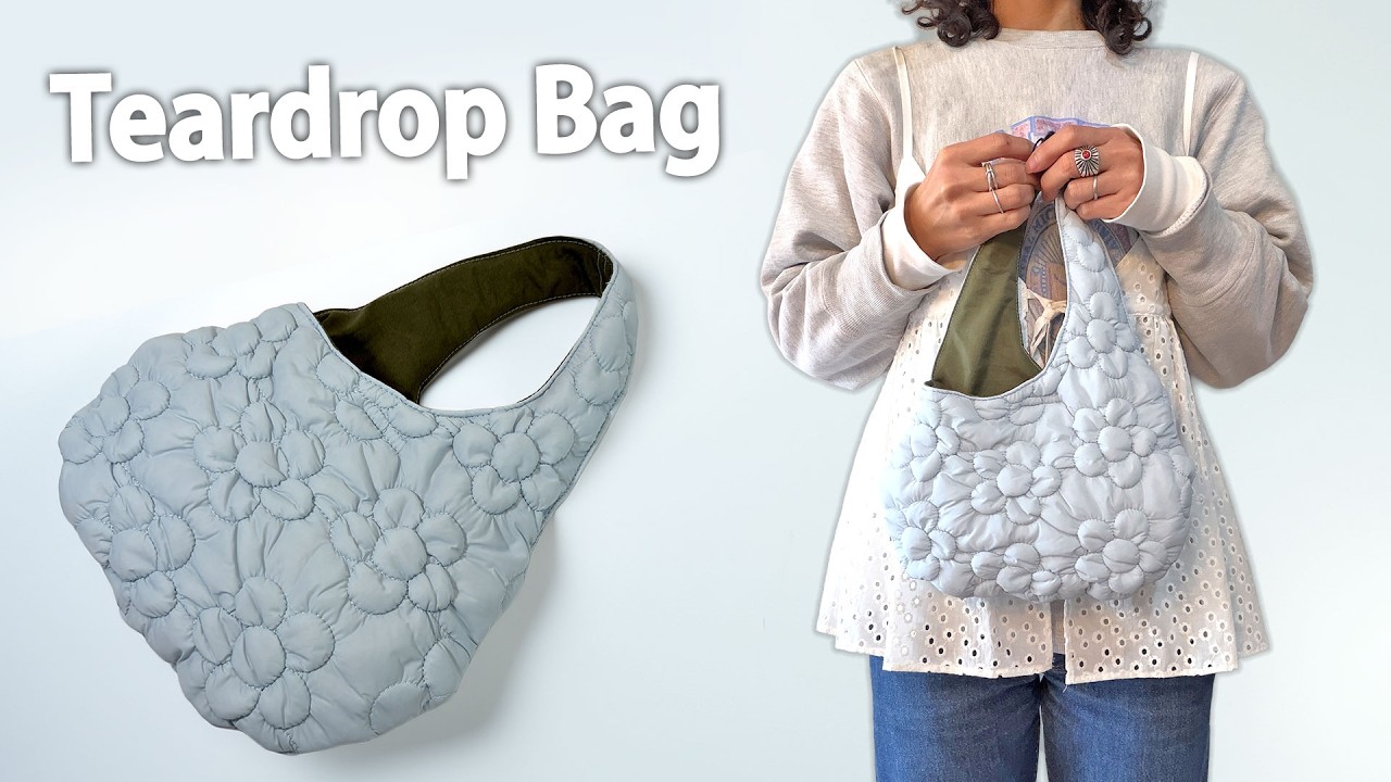 ドロップワンハンドルバッグの作り方｜しずく型がかわいい簡単ハンドバッグDIY