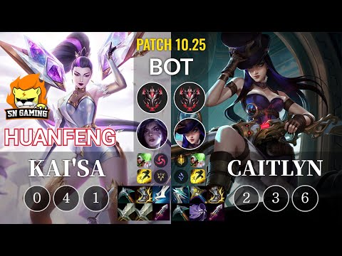 SN huanfeng Kai'Sa vs Caitlyn Bot - KR Patch 10.25