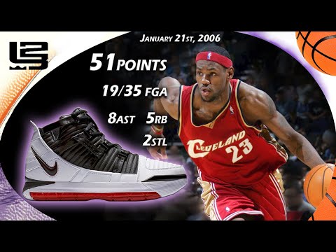 LeBron James 51points VS Utah Jazz January 21st 2006