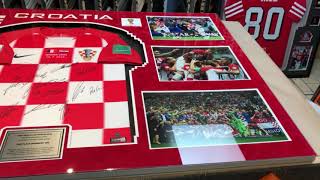 Croatia FIFA World Cup 2018 Signed Jersey Framing Unveiled