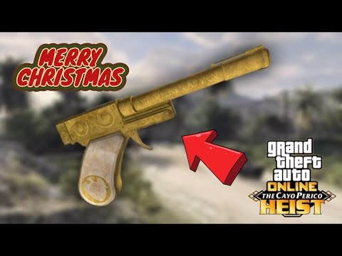 Como DESBLOQUEAR  *ARMA OCULTA* "PISTOLA PERICO" del Nuevo DLC Golpe Al Cayo Perico ¡FELIZ NAVIDAD!!