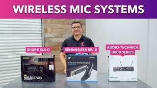 Video thumbnail for Best Mid-Range Wireless Mic System: Shure SLX-D, Sennheiser EW-D, or Audio-Technica 3000 Series? by Brightengale