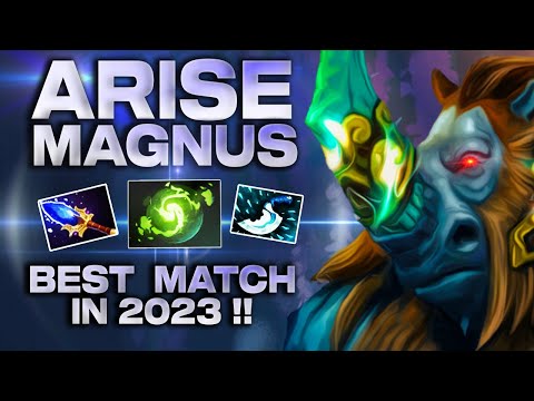 Ar1Se MAGNUS with his BEST Game in 2023 - EPIC Mega Creeps Comeback with Nisha