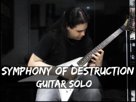 Symphony Of Destruction - Marty Friedman (ex-Megadeth) Guitar Solo Cover by Leonardo Ninello