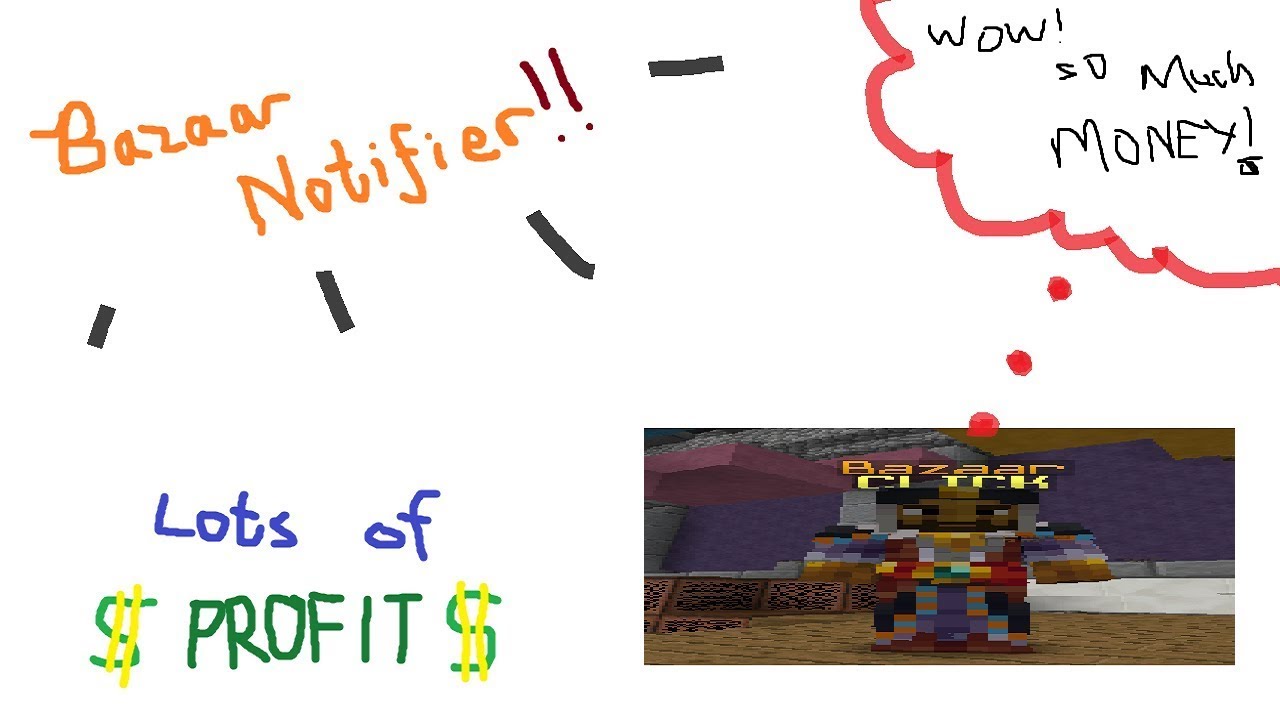 Hypixel Skyblock BAZAAR MOD (BazaarNotifier)