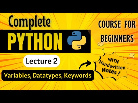 Variables And Data Types In Python Python Full Course Lecture 2