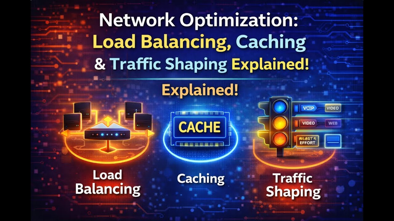 Network Optimization: Load Balancing, Caching & Traffic Shaping Explained!
