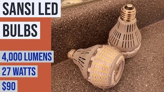 Brightest LEDs for $90? 4,000 Lumen SGLED LED Bulbs unboxing and review! 30% Off CODE!