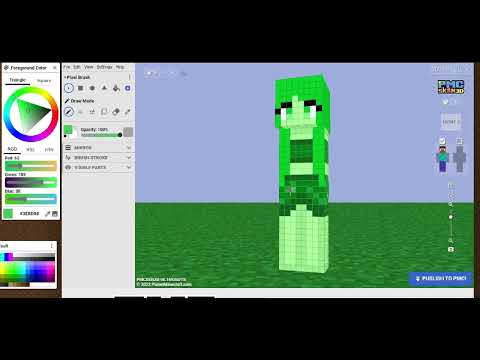 DarthKimmi - I Made a Kawaii Creeper Girl Minecraft Skin | Halloween Skin Costume Idea for Minecraft