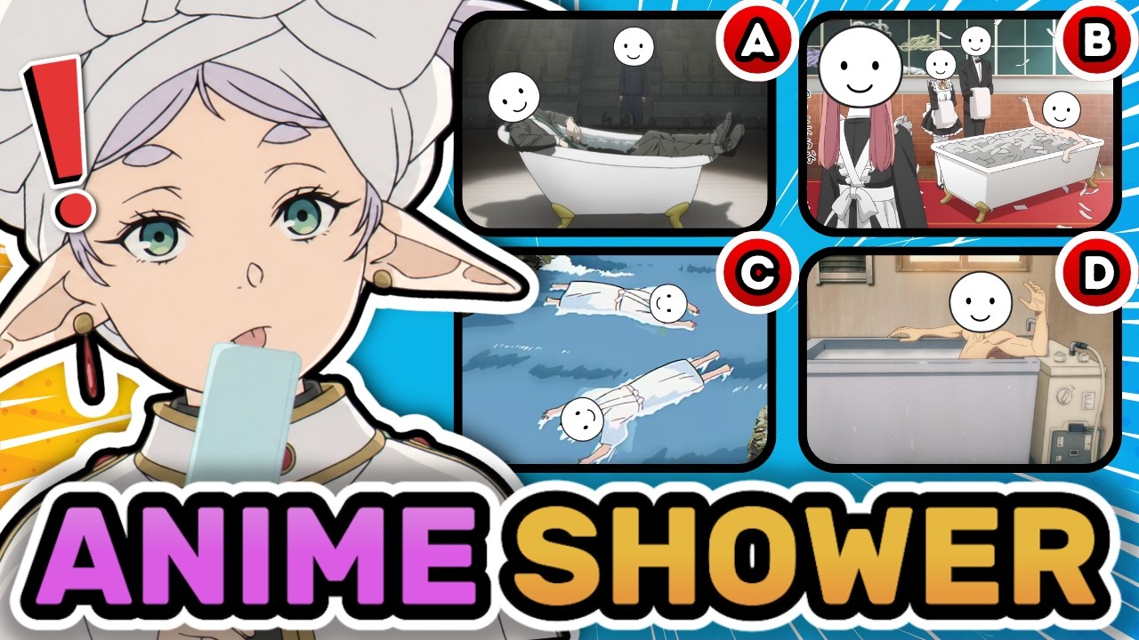 🚿 Guess the Anime by its Characters BATHING🔥Anime Quiz