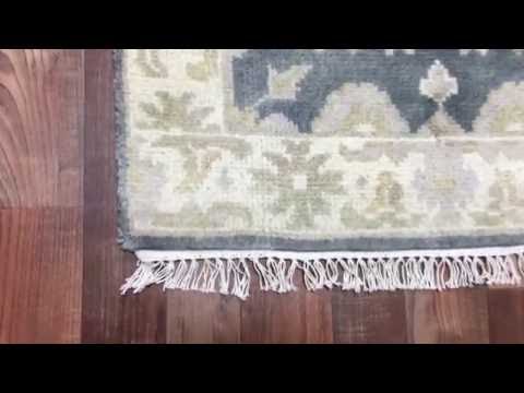 Oushak Oriental Rug, Hand Knotted Rug Made in India - AT-1164