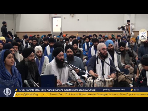 Live: Annual Akhand Keertan Smaagam, Toronto (Dec. 23-30, 2018)