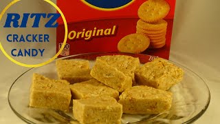 Ritz Cracker Candy - No Bake