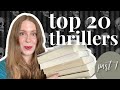 My Top 20 Thriller Books of All Time  (as of 2023) 😱 Part 1