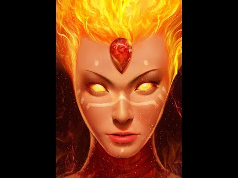 DotA 2 -  Lina Arcana little gameplay (March 2018)