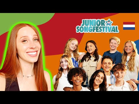 LET'S REACT TO THE JUNIOR SONG FESTIVAL 2024 SONGS // THE NETHERLANDS JUNIOR EUROVISION