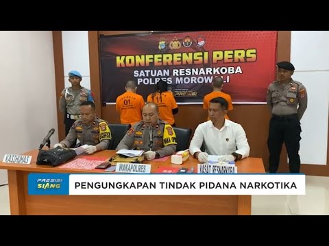 POLRES MOROWALI UNGKAP DUA KASUS NARKOTIKA JENIS SABU DI DUA TEMPAT