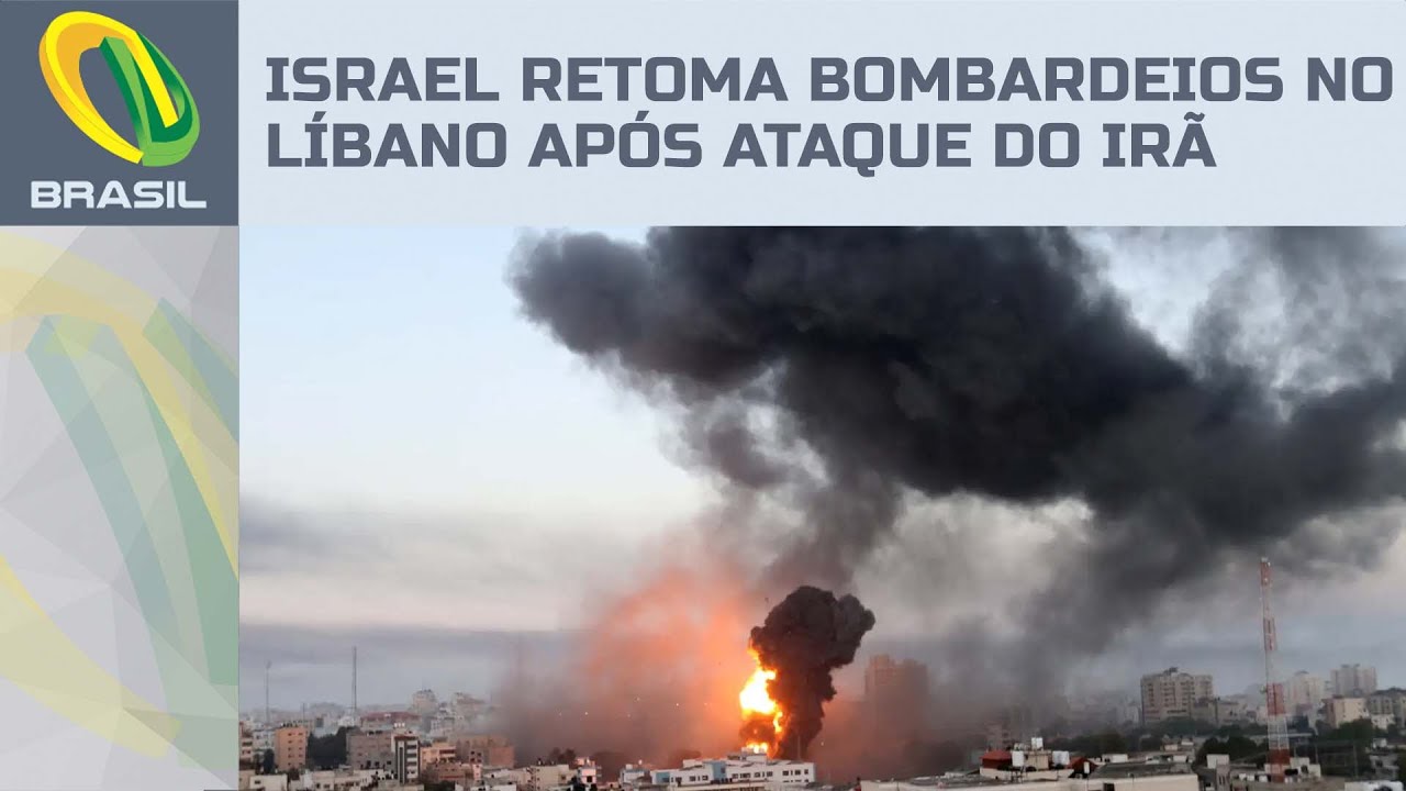Israel retoma bombardeios no Líbano contra grupo extremista após ataque com mísseis do Irã