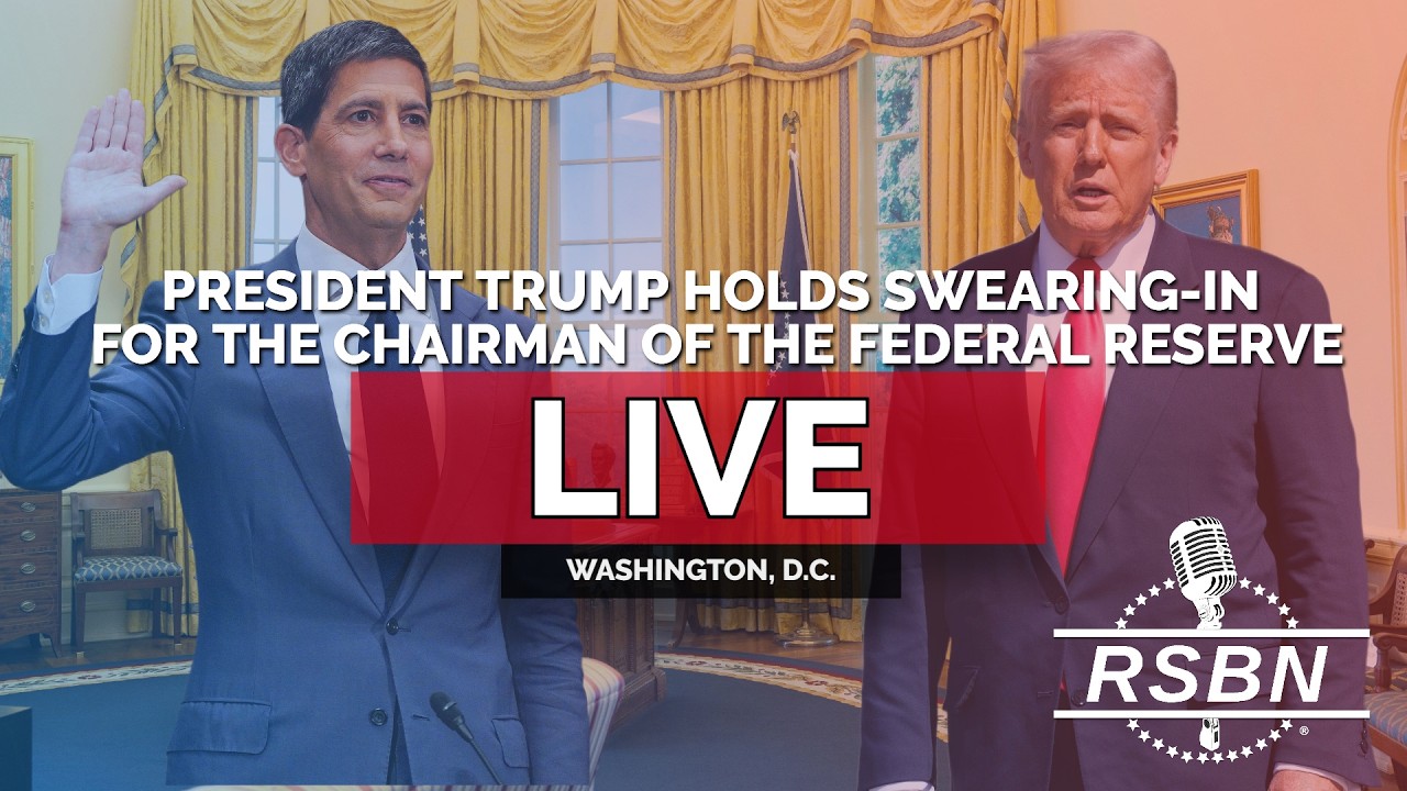 LIVE: President Trump Holds Swearing-In Ceremony for the Chairman of the Federal Reserve  - 05/22/26