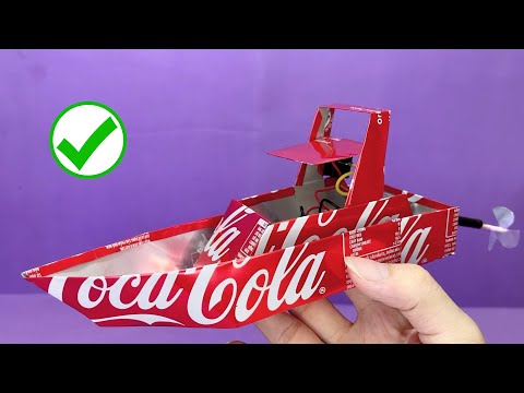 Build an Incredible Boat with Soda Cans and a DC Motor - DIY