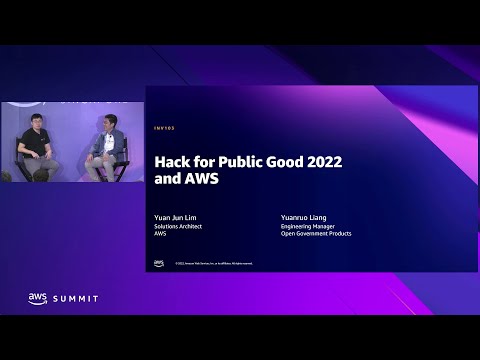 AWS Summit Singapore 2022: Hack for Public Good 2022 and AWS