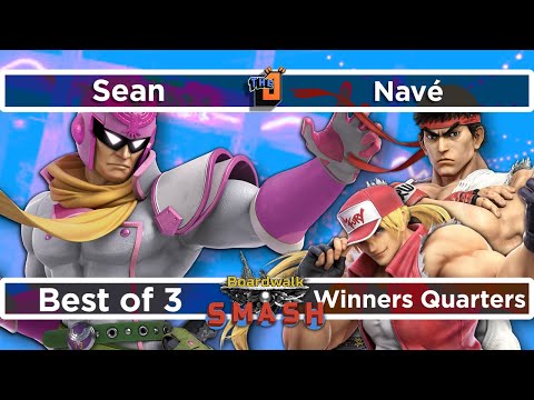 Sean (C. Falcon) vs Nave (Ryu/Terry)Boardwalk Smash #28 Winners Quarters - SSBU