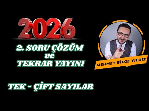 2-Tek-Çift Sayılar Soru Çözüm ve Tekrar